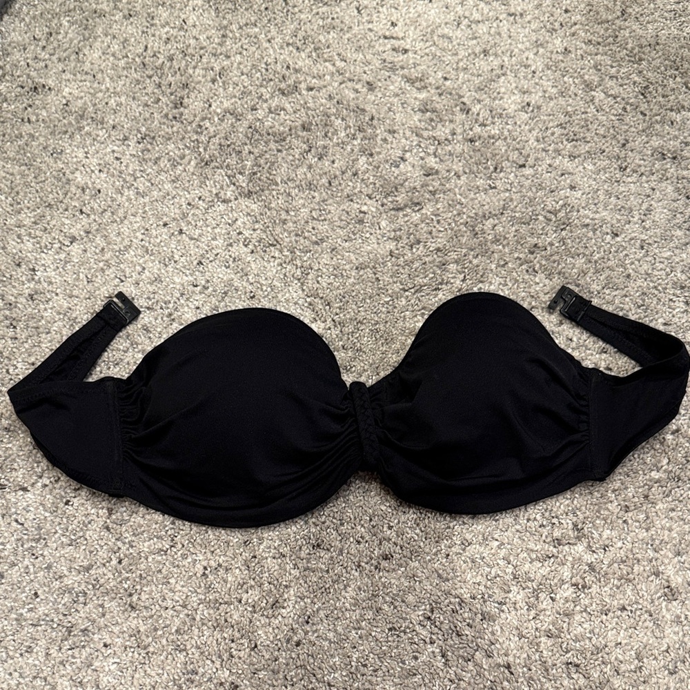 Lascana Black Strapless bikini top